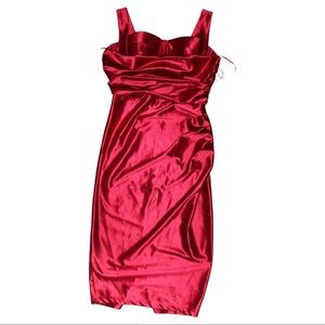Silk Red Velvet Dress